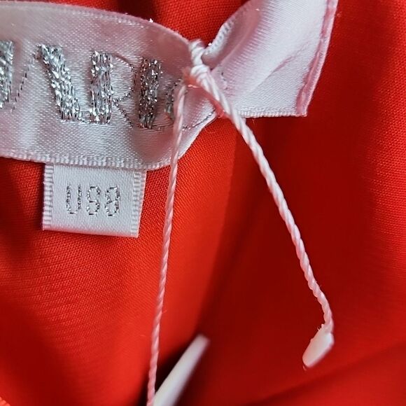 Jarlo Red Fluted Evening Maxi Dress Gown 8 NWT - Picture 5 of 11